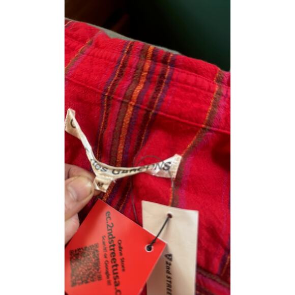 comme des garcons tricot red flannel shirt - Picture 5 of 9
